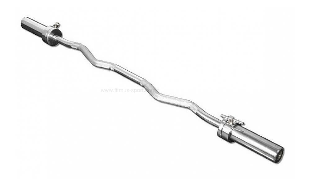 Bar bell Olympic Solid Chromed 47" EZ Curl Bar