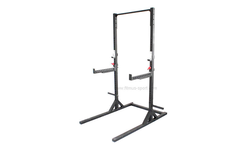 Adjustable squat rack with pull up bar