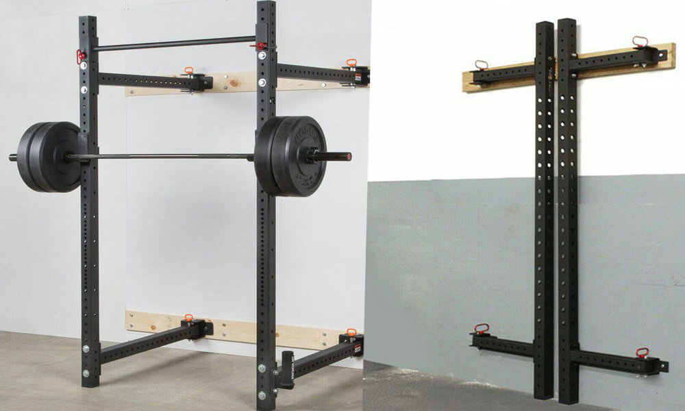 Folding Wall Squat Rack