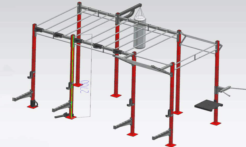 16'Crossfit Monkey Bar Rig Jungle Rig