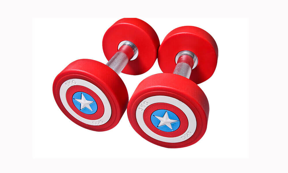 CPU Captain America Polyurethane Tasteless Dumbbell