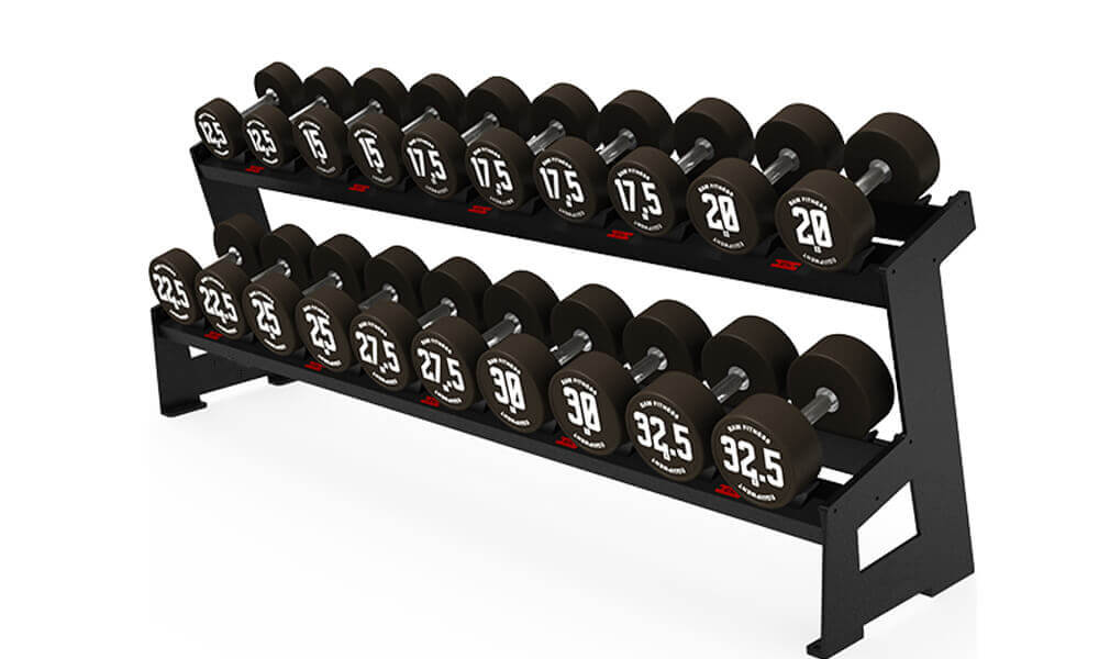 DUMBBELL RACK – ROUND TWO LAYER 10 PAIRS