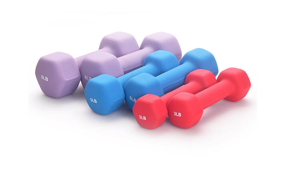 Women's Light Weight Vinyl Dipping Neoprene Dumbbell