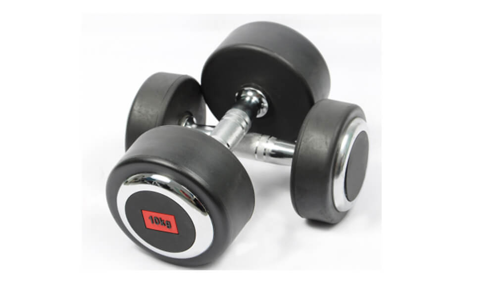 Round Rubber Dumbbells Fixed Weight Dumbbell